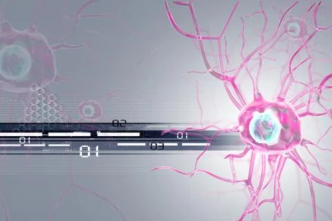 3d Nerve cells Stock Illustration