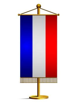 3d netherlands flag isolated Stock Illustration