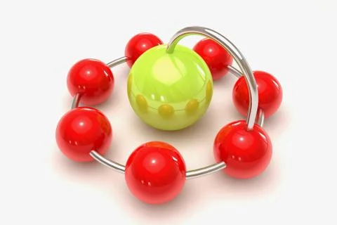 3d network concept Stock Illustration