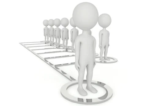 3d network concept Illustration