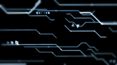 3D NETWORK CONNECTION HOLOGRAM. Alpha matte Stock Footage 35142684