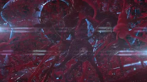 3D Neural Network Brain Neurons Firing Synapse Connections Artificial Intel 動画素材 331774319