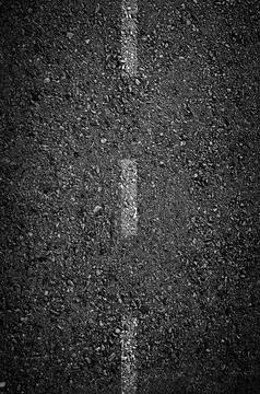 3D New asphalt texture with white dashed line Stock Illustration