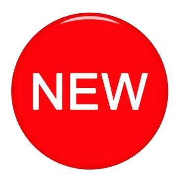 3d new badge with reflection Stock Illustration