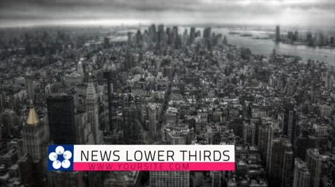 3D New Lower Third (All Color) After Effects stock