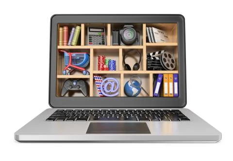 3D New technologies. Multimedia concept Stock Illustration