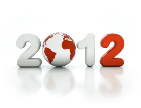 3d new year 2012 Stock Illustration