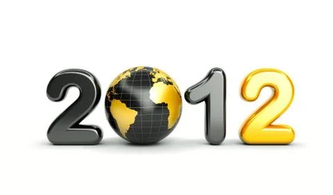 3d new year 2012 Stock-Illustration