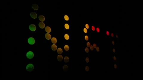 3D NFT CryptoArt Sign made of NFT Gold Coins with Red and Green Lightning. Vídeos de archivo 204009574
