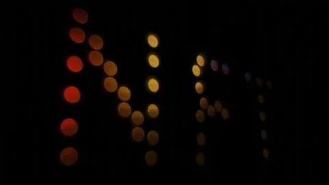 3D NFT CryptoArt Sign made of NFT Gold Coins with Red and Blue Lightning. Stock Footage 204009575