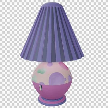 3D Night Lamp Isolated Object Stock Illustration