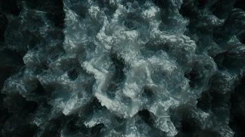 3D Noise - 4K Professional 3D Fractal Noise Displacement Stock Footage 65458128