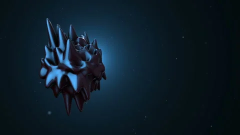 3D Noise Abstract Sphere. seamless loop Stock Footage 101104955