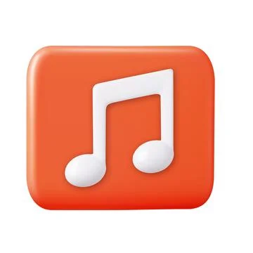 3d Note symbol icon. Illustrazione stock