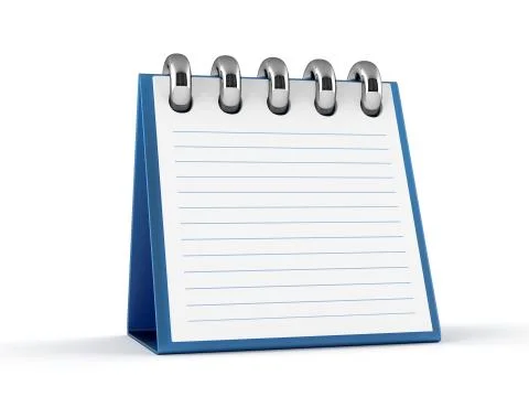 3D Notepad Stock Illustration