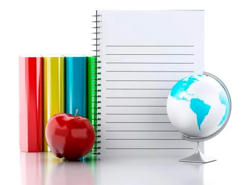 3D notepad page 스톡 일러스트