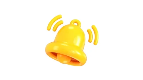 3d notification bell icon animation Stock-Footage 312102394