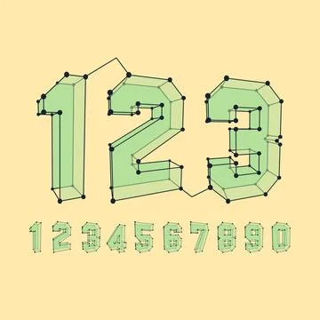 3D number icons. Vector set. 3D number icons. Vector set. Can be used for ... Stock Photos