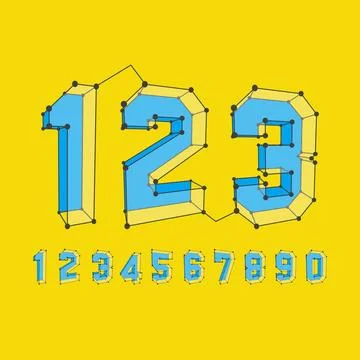 3D number icons. Vector set. 3D number icons. Vector set. Can be used for ... Stock Photos