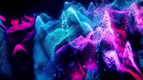3D  Object Hologram Visualization Stock Footage 289698808