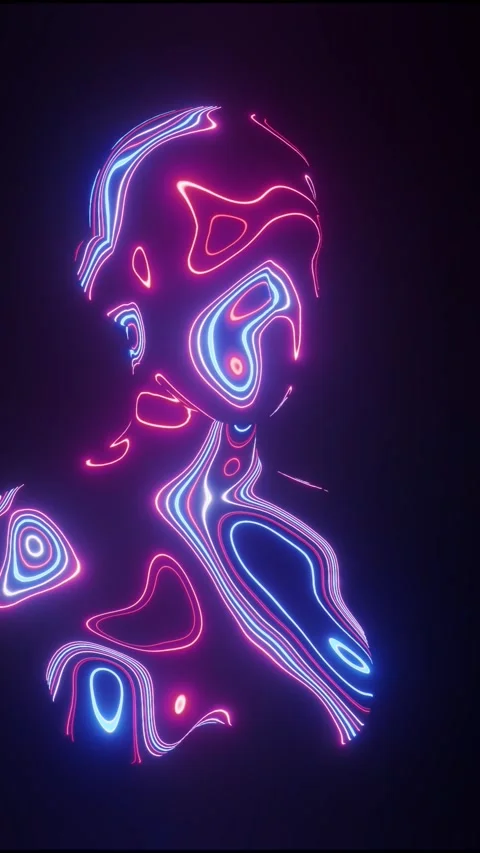 3D  Object Hologram Visualization Stock Footage 289699304