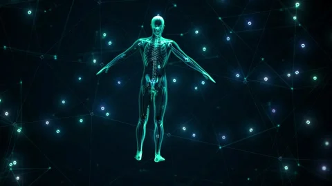 3D  Object Hologram Visualization Stock Footage 289833136
