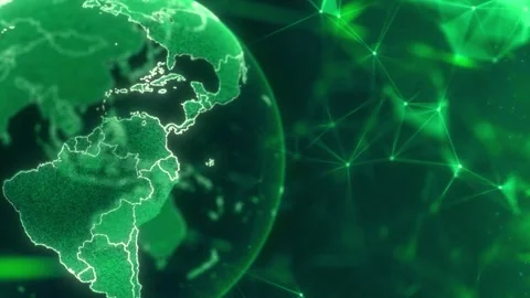 3D  Object Hologram Visualization Stock Footage 289833705