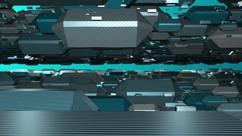 3D object looping animation abstract background Video stock 89515281