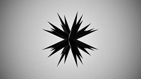 3D object oursin Video stock 86536514