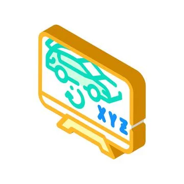 3d object settings isometric icon vector illustration Illustrazione stock