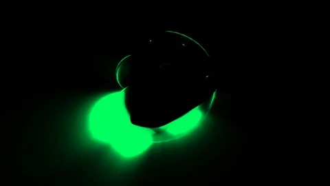 3D Object Shape Morph Abstract Animation [4K Seamless Loop] (Green) Stock Footage