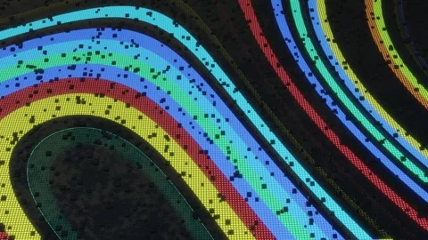 3d objects form sci fi composition on surface 3d pattern. Hi tech pattern on Stock Footage 276319069