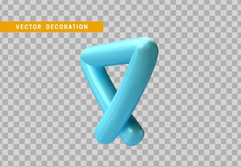 3d objects geometric shape isolated blue color. vector illustration Illustrazione stock