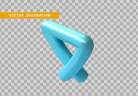 3d objects geometric shape isolated blue color. vector illustration Stock Illustration