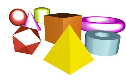 3D objects Stock Illustration