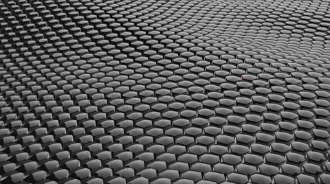 3D Objects Waves Looped Background Stock Footage 36422452