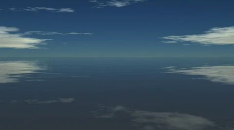 3d ocean reflection Stock Footage 498621