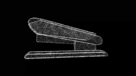 3D Office Stapler rotates on black backg... | Stock Video | Pond5