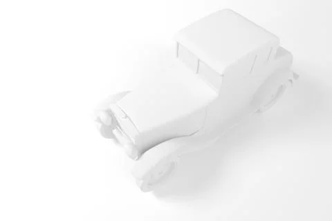 3d old car Stock Illustration