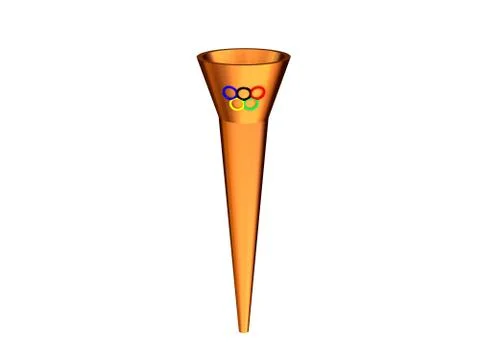3D Olympic fire Stock Illustration