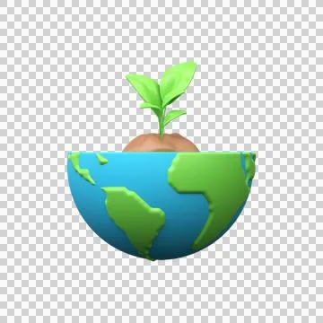 3d ?oncept of environmental conservation Stock Illustration