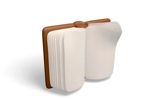 3D open book icon Stock Illustration
