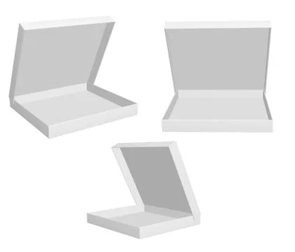 3d open empty box Stock Illustration