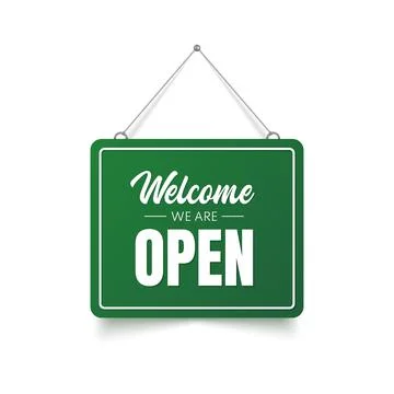 3d open signboard. Stock Illustration