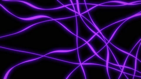 3d Optical geometric effect curved line abstract laser purple rays neon glow Stock Footage 226843954