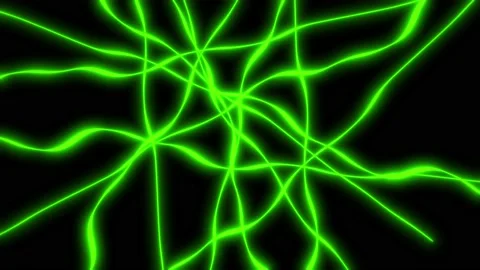 3d Optical geometric effect curved line abstract laser rays neon glow dynamic Stock Footage 226844023