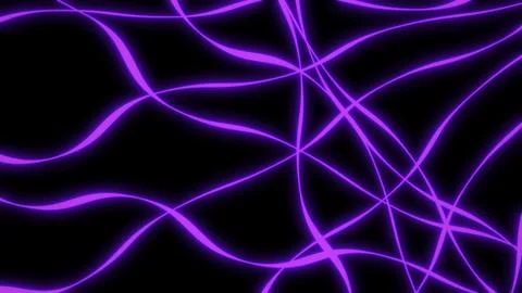 3d Optical geometric effect curved line abstract laser purple rays neon glow Illustrazione stock