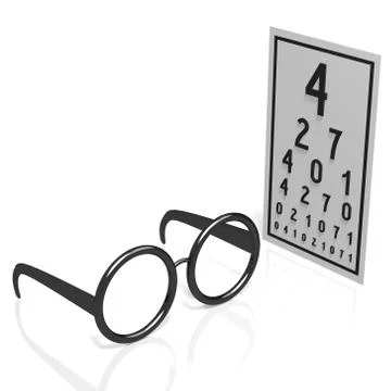 3D optician concept Stock Illustration