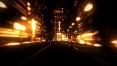 3D Red Night City Road VJ Loop Motion Gr... | Stock Video | Pond5