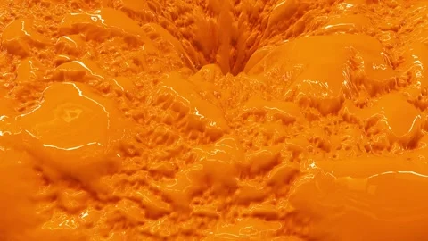 3d orange plastic animation Stock Footage 259397889